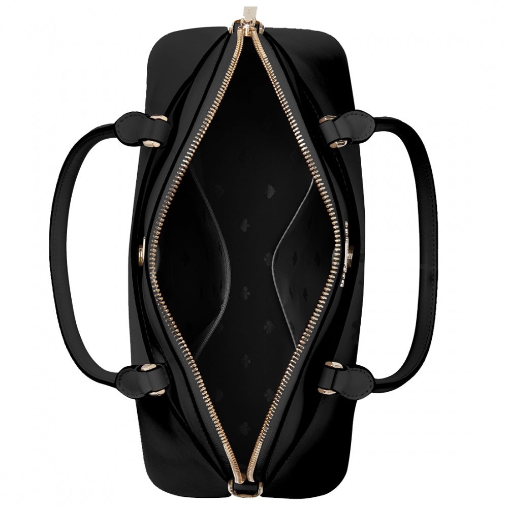 NWT Kate Spade Payton Medium Dome Satchel Bag Black with Crossbody & Dust Bag - Picture 3 of 16